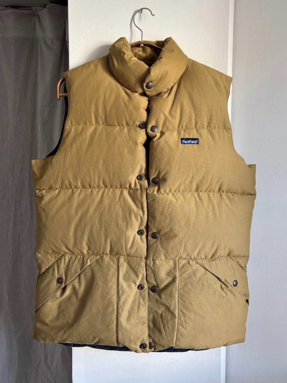 Penfield Men's Quilted Mustard Puffer Vest